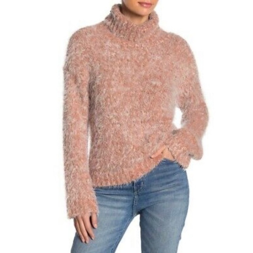 NEW Abound Fuzzy Knit  Sweater turtleneck size S